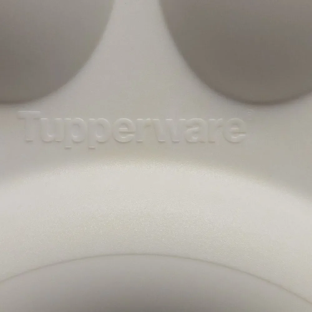 VTG Tupperware Blue Round Cake Taker Carrier, 12
